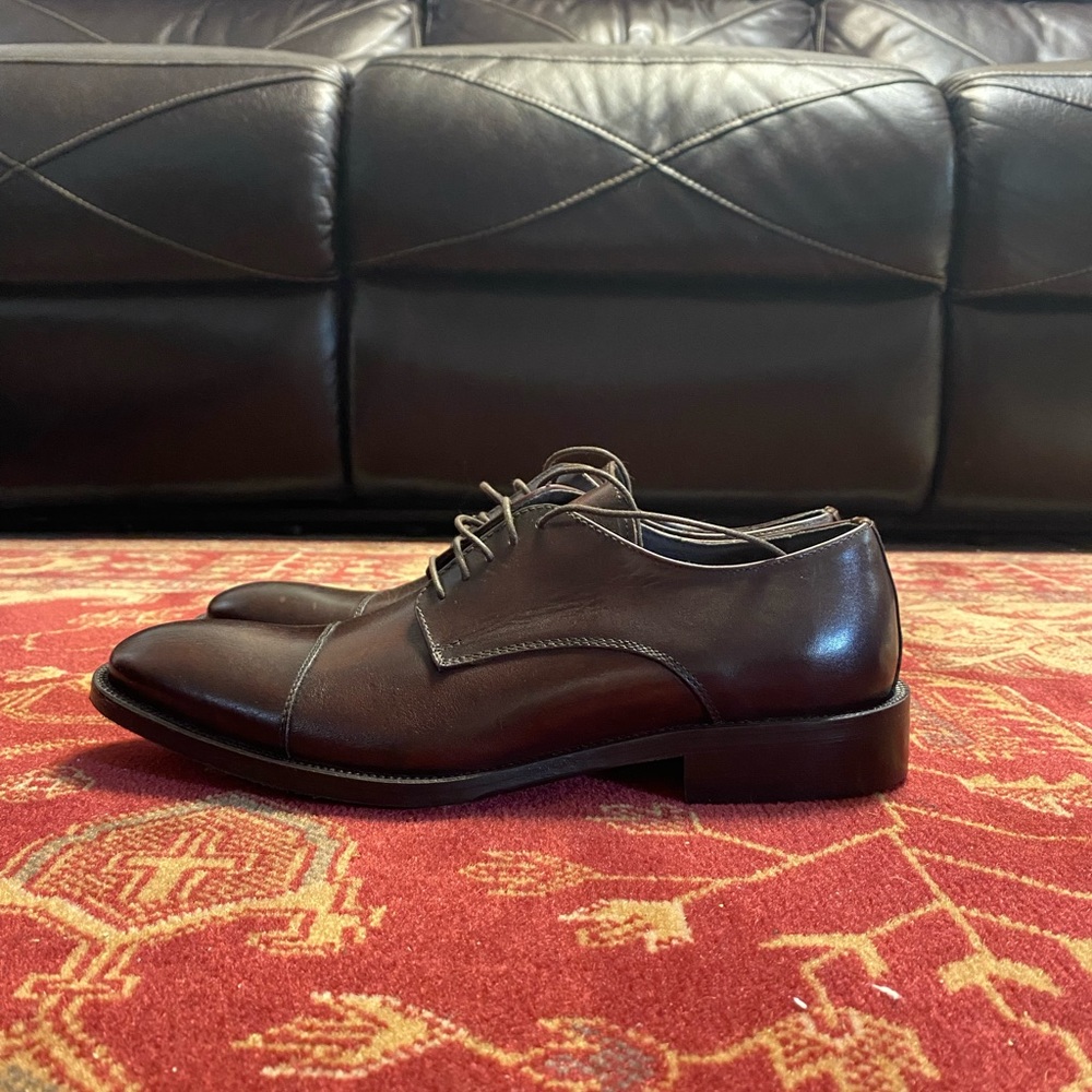 Nice brown shoes.